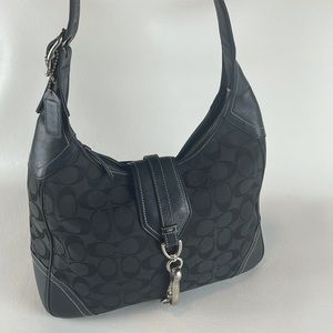 Vintage Coach Hobo Flap Clip Shoulder Bag 8K03